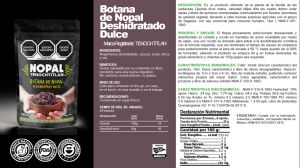 Nopal Deshidratado - Nopal Mexica